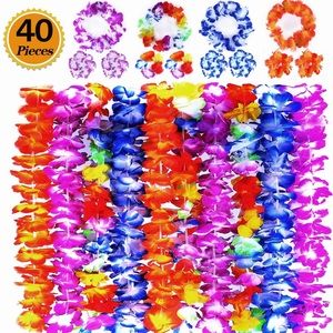 Hawaiian Leis Luau Party Necklace Party Bands 40pc